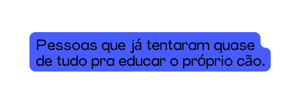 Pessoas que já tentaram quase de tudo pra educar o próprio cão
